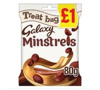 Galaxy Minstrels Chocolate Treat Bag 80g x Case of 20