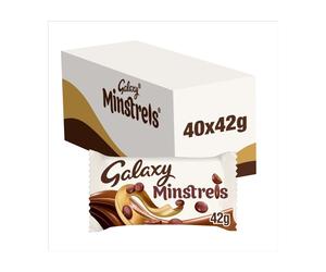 Galaxy Minstrels Milk Chocolate Bag 42g Std × 40 × 1