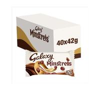 Galaxy Minstrels Milk Chocolate Candy Bulk Box - 42g x 40 or 80g x 20 Treat Bags