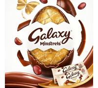 Galaxy Minstrels Milk Chocolate Large Easter Egg & 2 Bags Of Minstrels, Easter Gifts, Chocolate Gift Perfect For Easter Egg Hunt School Gift For Friends & Family