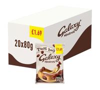 Galaxy Minstrels Milk Chocolate Treat Bag PMP 80g - Smooth Milk Chocolate Buttons with Crisp Sugar Shell - Chocolate Sharing Bag - Choose Your Pack