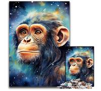 Galaxy Monkey Jigsaw Puzzles for Adults 1000 Impossible Jigsaw Puzzles for Adults Ideal DIY Decor & Brain Teaser Gift 50x75CM/19.68x29.52inch