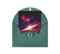 Galaxy Moon Print Adorable Blank Cards& Envelopes,Unique Designs Perfect for Festivals, Invitations
