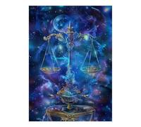 Galaxy Moon Scale 1000 Piece Mini Jigsaw Puzzle For Adults Home Decor | 52x38cm Cardboard Puzzle Lovers Family Bonding Puzzle Assembly Gathering Gift Living Room Decor