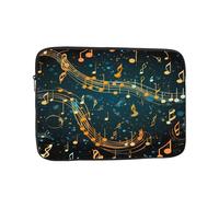 Galaxy Music Note Laptop Case 12 Inch Colorful Laptop Bag for Women Men, Water-Resistant Business Computer Carrying Bag Shockproof Notebook Sleeve