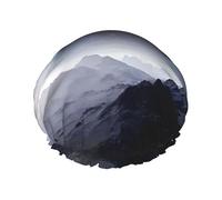 Galaxy Nature Milky Way Atmosphere Planet Printed Bathing Hats, Dual Layer Reusable Headgear, Large Hair Cover For Daily Skin Care