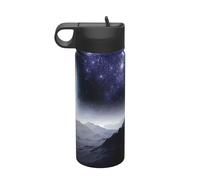Galaxy Nature Milky Way Atmosphere Planet Printing Travel 18oz Sports Insulated Kettle Water Bottle Stainless Steel Kettle Portable Cup