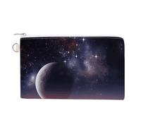 Galaxy Nature Planet Coin Purse with Zipper Coin Wallet Coin Pouch Canvas Change Purse Pouch Zero Wallet Coin Bag