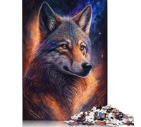 Galaxy Nebula Fox Puzzle 100 Percent Recycled Cardboard 100 Percent Recycled Cardboard Jigsaw Puzzle for Boy Or Girl 1000pcs (38x26cm)