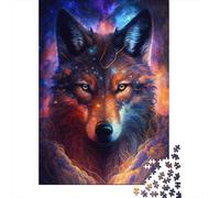 Galaxy Nebula Fox Puzzle for Adults And Teenagers 1000 Pieces Paper Puzzles for Teenagers Gifts Brain Teaser Game 1000pcs (38x26cm)