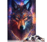 Galaxy Nebula Fox Puzzle for Adults And Teenagers 1000 Pieces Paper Puzzles for Teenagers Gifts Brain Teaser Game 1000pcs (75x50cm)