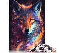 Galaxy Nebula Fox Puzzle Fun Premium Cardboard Jigsaw Puzzle for Boy Or Girl 1000pcs (75x50cm)