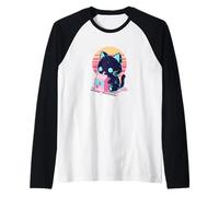 Galaxy Night Kawaii Strawberry Milk Cat Aesthetic Raglan Baseball Tee