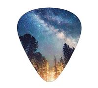 Galaxy Night Sky Print Guitar Picks Personalized Novelty Guitar Plectrums For Electric Guitar Acoustic Guitar 12 Pack