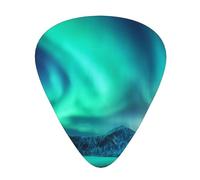 Galaxy Night Starry Print Guitar Picks, 12 Pcs Guitar Plectrums Celluloid Pick Classical Triangle Picks for Acoustic, Electric, Bass Guitar including 0.46mm 0.71mm 0.96mm