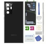 Galaxy Note 20 Ultra Back Glass Replacement for Samsung Galaxy Note 20 Ultra SM-N985U N986U 6.9 inches Rear Back Cover Glass Waterproof and Camera Lens+Professional Repair Tool Kit (Mystic Black)