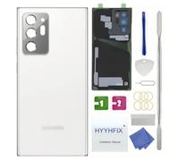 Galaxy Note 20 Ultra Back Glass Replacement for Samsung Galaxy Note 20 Ultra SM-N985U N986U 6.9 inches Rear Back Cover Glass Waterproof and Camera Lens+Professional Repair Tool Kit ( Mystic White)