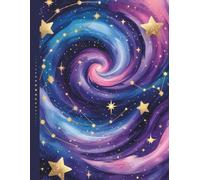 Galaxy Notebook for College | Astronomy Journal | Students Teens Women: 120 lined Wide Rule pages, 8.5 x 11 inches, for school, college, office supply, diary, self care, gift