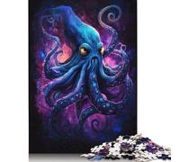 Galaxy Octopus Puzzle DIY Game Paper Rectangular Jigsaw Puzzle for Boy Or Girl Birthday Present 1000pcs (75x50cm)