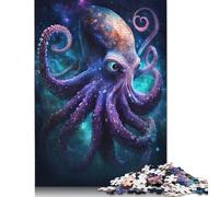 Galaxy Octopus Puzzle Toy Educational Game Premium Cardboard Jigsaw Puzzle for Adult Children 1000pcs (75x50cm)