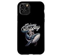 Galaxy Odyssey Astronaut Riding Cosmic Whale Art Case for iPhone 11 Pro
