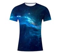 Galaxy Outer Space Unisex Men's Shirts Galaxy Solar System Planets Nebula Shirt Fashion Casual Novelty Tees 3D Graphic Adults T-Shirts Teens Top