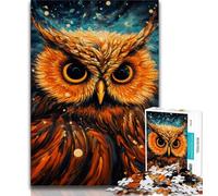 Galaxy Owl 1000 Piece Jigsaw Puzzles for Teenagers Gifts,Educational Games Home Decoration Deal As Gifts for The Whole Family (75x50cm)
