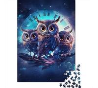 Galaxy Owl 1000 Pieces Puzzles for Adults & Teenager Teenager Man Woman Gift 1000pcs (75x50cm)