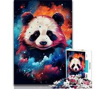 Galaxy Panda 1000 Piece Jigsaw Puzzles for Teenagers,Educational Games Home Decoration Suitable for Desktop Decoration 50x75cm