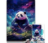 Galaxy Panda 1000 Pieces Jigsaw Puzzles for Adults And Teens,Stress Reliever Staycation Kill Time with Matching Poster And Trivia Sheet 38x26cm
