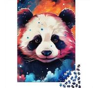 Galaxy Panda 1000 Pieces Puzzles for Teenagers Gifts Wooden Puzzle Jigsaws for Adults Home Educational Games DIY Toys 1000pcs (75x50cm)