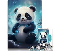 Galaxy Panda Jigsaw Puzzles for Adults Teenagers Jigsaws Puzzle,Challenging To Complete But Fun And Humorous Educational Game for Birthday 38x26cm