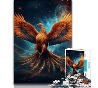Galaxy Phoenix 1000 Piece Jigsaw Puzzles,Help The Brain Exercise Addictive Toys to Cultivate Patience Unique Challenge Game 38x26cm