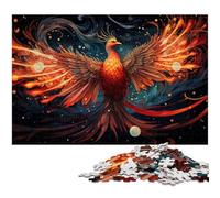 Galaxy Phoenix 1000Pc Adults Jigsaw Puzzle Wooden Jigsaw Brain-Challenging DIY Decorative Game, Family Interactive Toy 50x75CM/19.68x29.52inch