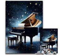 Galaxy Piano 1000 Pieces Puzzles for Adults Challenging Puzzles Interactive Family Game, Brain Challenge, Educational Toy 26X38CM/10.23x14.96inch