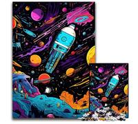 Galaxy Planet 1000 Pieces Puzzle Gifts Impossible Jigsaw Puzzles for Adults Challenging Brain Teaser for Teenagers, Family Fun Interactive Game 26X38CM/10.23x14.96inch