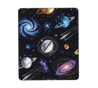 Galaxy Planet Cosmic Large Gaming Mouse Pad Desk Mat Non-Slip Rubber Base | Keyboard mat and computer mat desk pad with 100% polyester top, full-area print, rubber base for mouse pads at work or play.
