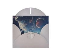 Galaxy Planet Exquisite Pearl Paper Holiday Cards, Birthday Cards, Suitable For Christmas, Valentine'S Day, Wedding Anniversary And Party Invitation Cards.