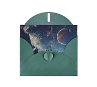 Galaxy Planet Exquisite Pearl Paper Holiday Cards, Birthday Cards, Suitable For Christmas, Valentine'S Day, Wedding Anniversary And Party Invitation Cards.