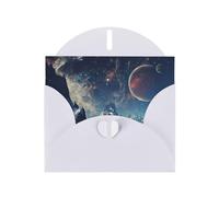 Galaxy Planet Exquisite Pearl Paper Holiday Cards, Birthday Cards, Suitable For Christmas, Valentine'S Day, Wedding Anniversary And Party Invitation Cards.