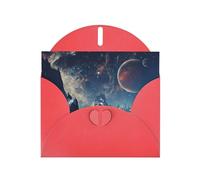 Galaxy Planet Exquisite Pearl Paper Holiday Cards, Birthday Cards, Suitable For Christmas, Valentine'S Day, Wedding Anniversary And Party Invitation Cards.