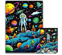 Galaxy Planet Jigsaw Puzzles 1000 Pieces for Adults Wooden Jigsaw Puzzles for Home Decor & Holiday Fun 50x75CM/19.68x29.52inch