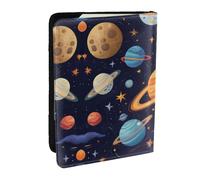 Galaxy Planet Print Passport Holder Cover Wallet Passport Cover, Passport Wallet Case for Cards and Documents
