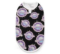 Galaxy Planet Print Pet Clothes T Shirt Pets Clothing Vests Tee Tops Dogs Costume Coat For Dog Cat 2XL