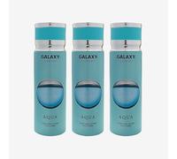 Galaxy Plus Concept Perfume Body Spray - Inspired By Aqva Pour Homme - Pack of 3