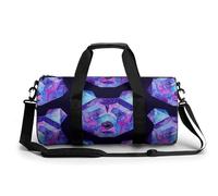 Galaxy Polar Bear Sport Duffel Bag Gym Bag Weekend Overnight Bag for Travel Camping Hiking Beach 45x23x23cm