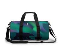 Galaxy Polar Bear Sport Duffel Bag Gym Bag Weekend Overnight Bag for Travel Camping Hiking Beach 45x23x23cm