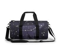 Galaxy Polar Bear Sport Duffel Bag Gym Bag Weekend Overnight Bag for Travel Camping Hiking Beach 45x23x23cm