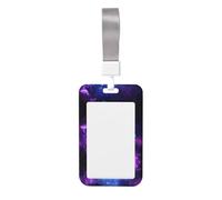 Galaxy. Print Badge Holder with Breakaway Lanyard,Work Name Tag Breakaway Lanyard Id Card Protector Case