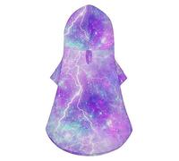 Galaxy Print Dog Hoodie Luxury Dog Clothes Winter Dog Jacket Pet Clothes Hoodie French Bulldog Teddy Pug Puppy Clothes XL